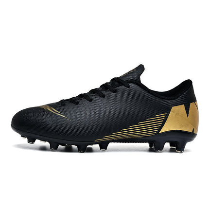 Factory direct low-top football shoes tf broken nail artificial lawn AG nail leather foot boys and girls youth training shoes