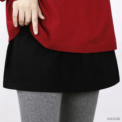 Versatile Short Skirt Women's Sweatshirt Layered with Inner Hem Covering Crotch and Butt Curtain Bottoming Artifact Half Skirt Fake