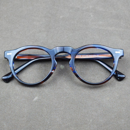 New cross-border plate glasses retro frame round frame cross-border Europe and the United States personality fashion 1128 can be equipped with myopia old