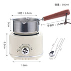 White electric stove + 300ml small pot + small spoon