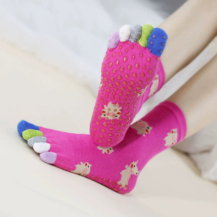2025 new yoga socks non-slip professional women's five-finger socks pilates socks indoor sports fitness toe socks