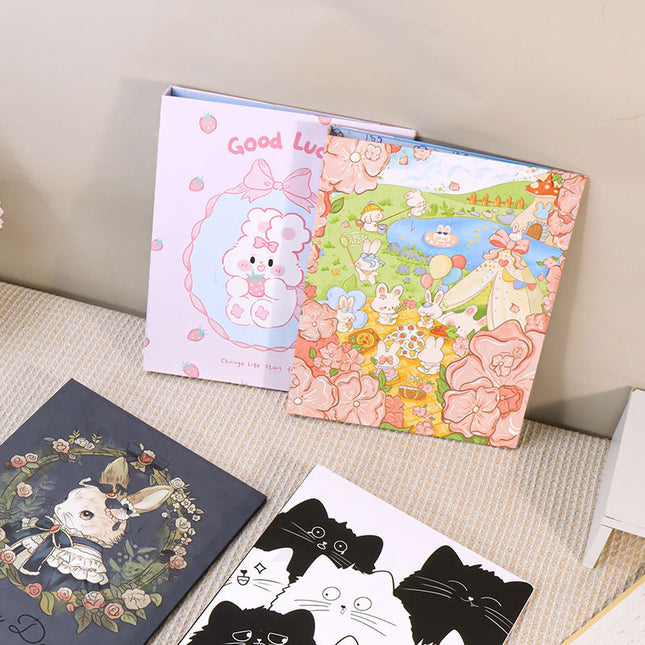 New a4 Loose-leaf Folder Office Information Test Paper Storage Folder 4-hole O-hole Holder Star Card Book Shell