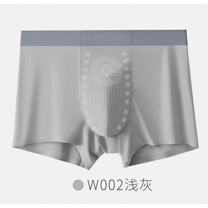 Ice silk men's underwear men's negative ion moisture absorption antibacterial 5A antibacterial crotch boys boxer shorts head fast hand explosions