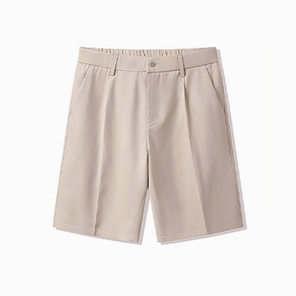 2025 Summer Thin Breathable Unisex Five-Point Shorts Solid Color Loose Casual Comfortable Suit Shorts