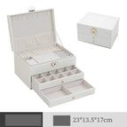 Light luxury high-end white-drawer style-three layers