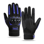Rubber shell full finger blue / One size fits all