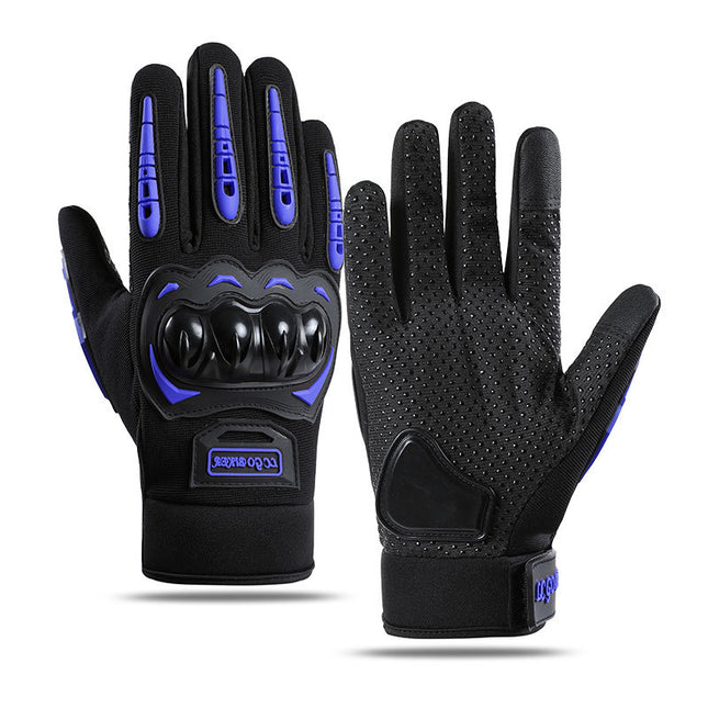 Outdoor Cycling Motorcycle Racing Motorcycle Gloves Touch Screen Anti-Fall Anti-Slip Protective Men's Spring and Summer Full-Finger Breathable