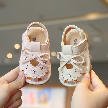 Baby Girl's Toe Sandals Summer Calling Shoes Cute Soft Sole Non-Slip Baby Shoes Princess Shoes Children's Toddler Shoes