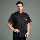 Short sleeve black top / M