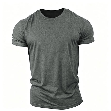 Sports Short-sleeved Men's Fitness Running Training Loose Trendy Moisture-wicking Stretch Casual Round Neck T-shirt