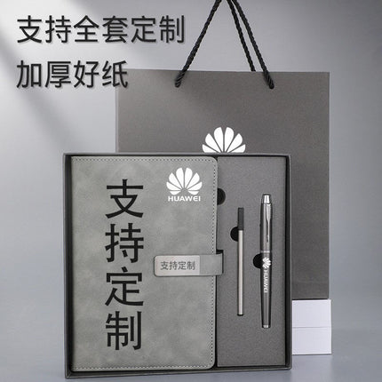Cross-border notebook suit custom stationery company activity business notepad gift box wholesale printable logo