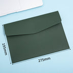A5 double layer composite/file bag/grass green