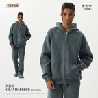 Gray Blue-Zip Sweat / S