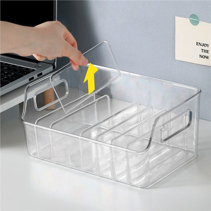 Acrylic Partition Rack Desktop Storage Box Book File Cd Storage Transparent Storage Rack Sundry Storage Rack