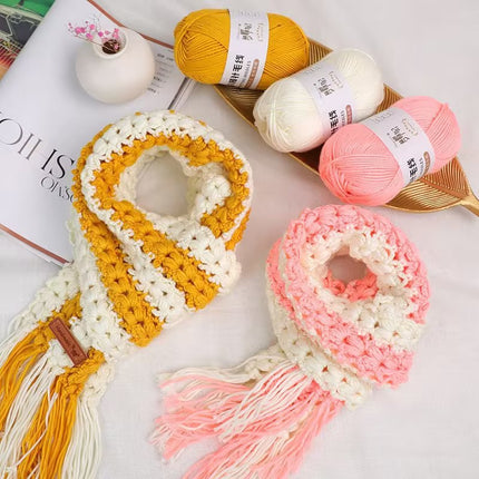 10 Strands of Hand-Knitted Small Stick Needles, Medium-Thick Woolen Knitting Wool, Hand-Knitted Men's and Women's Hats and Scarf Threads Wholesale