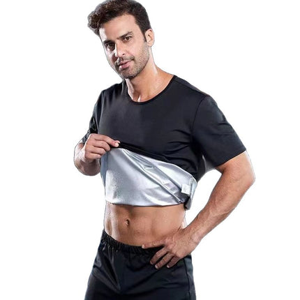 Sweat Suit Enhanced Edition Men's Sweat Full Set Fast Weight Loss Fat Burning Slimming Exercise Running Full Set Fast Drying
