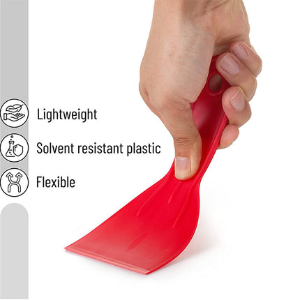 Cross-border 3-piece set 1.5 inch 3 inch 6 inch plastic putty knife scraper scraper blade paint scraper tool