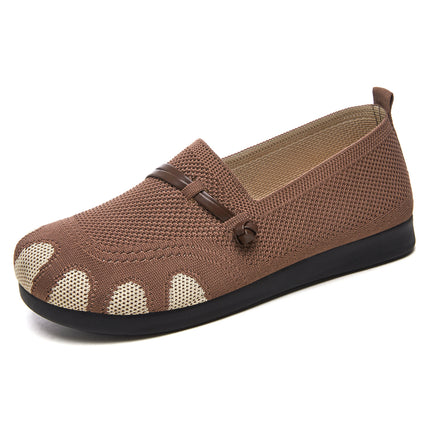 Women's Shoes 2026 New Style Single Shoes Temu Dropshipping Versatile Casual Shoes for Women with Wide Feet Slip-On Mom Shoes