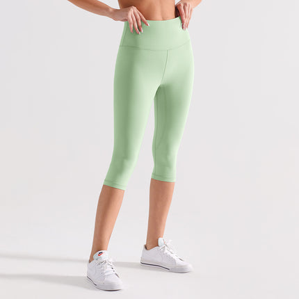 Runa Pulse Brushed Non-Stick Yoga Pants Women's Moisture-Absorbent Running and Cycling Fitness Sports Tight Cropped Pants