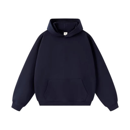 American Trendy Brand 450g Heavy Weight Terry Off-Shoulder Hooded Sweatshirt Men's Spring & Fall Hoodless Rope Loose Hoodie Wholesale