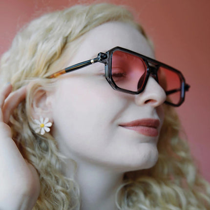 2023 New Double-Beam Glasses Frame Square Frame Fashion Sunglasses European and American Internet Celebrity Street Photography Sunglasses Ins Sunglasses