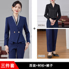 Dark blue suit + pants + shirt / S