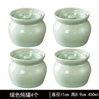 Green 4-pack] clay pot stew pot