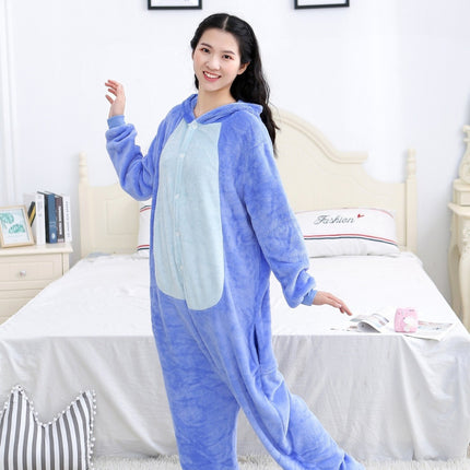 Mixed batch autumn and winter flannel adult cartoon conjoined animal pajamas red dinosaur home clothes toilet thickened wholesale