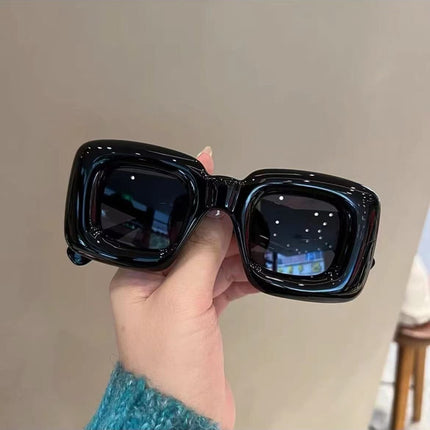 Funny and Interesting Inflatable Cute Square Heart Sunglasses for Women Ins Popular Trendy Street Style Sunglasses