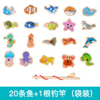 20 fish + 1 fishing rod [bag]
