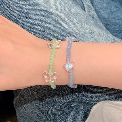 Summer Atmosphere Versatile Colorfulful Beaded Tulip Bracelet Female Ins Niche Design Star Bestie Jewelry