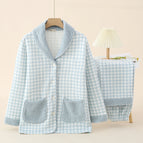 Plush lapel-blue / M