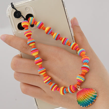 Factory direct supply handmade beaded mobile phone lanyard bluetooth speaker lanyard flashlight fan selfie stick U disk sling