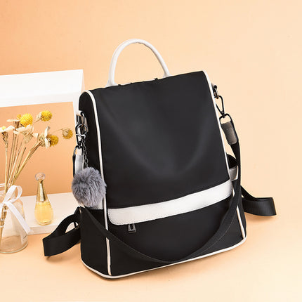 Oxford Cloth Canvas Backpack for Women 2026 New Korean Style Trendy Versatile Travel School Bag Women's Backpack Cross-Border
