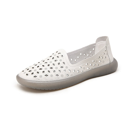 Mom's Shoes, Single Shoes for Middle-Aged and Elderly People, Summer Breathable Leather Shoes, Soft Soles That Don'T Tire the Feet, Women's Shoes, Sandals, Non-Slip Clogs
