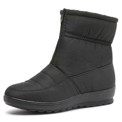 Women's Winter Snow Boots with Plush Lining, Waterproof Short Boots, Warm and Thickened, Cross-Border Women's Boots, Waterproof Large-Size Women's Shoes