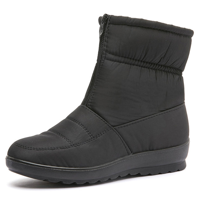 Women's Winter Snow Boots with Plush Lining, Waterproof Short Boots, Warm and Thickened, Cross-Border Women's Boots, Waterproof Large-Size Women's Shoes