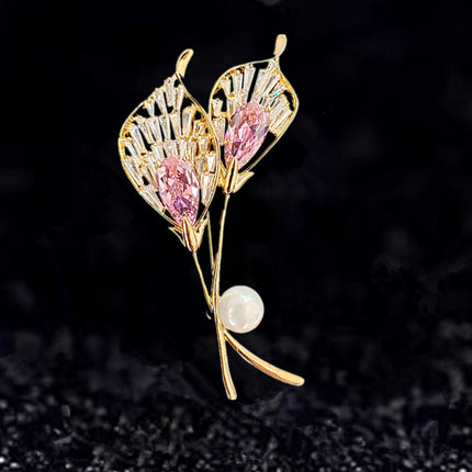 Korean Leaf Brooch, Light Luxury Women's Elegant Accessory, Sweater Pin, Coat Cardigan, Fashionable and Stylish for Commuting