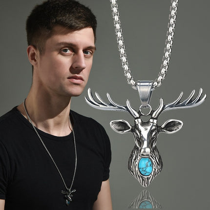 Factory Direct European and American men's titanium steel necklace retro personality cross fashion Men's pendant hip hop cross-border exclusive