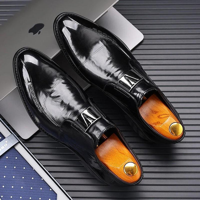 Men's Shoes 2025 New Business Casual Shoes Breathable Lightweight British Style Leather Shoes