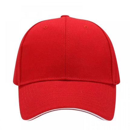 Layered Cotton Six-Panel Baseball Cap Sun Hat Spring and Autumn Couple Fashion Versatile Hat with Stylish Copper Buckle