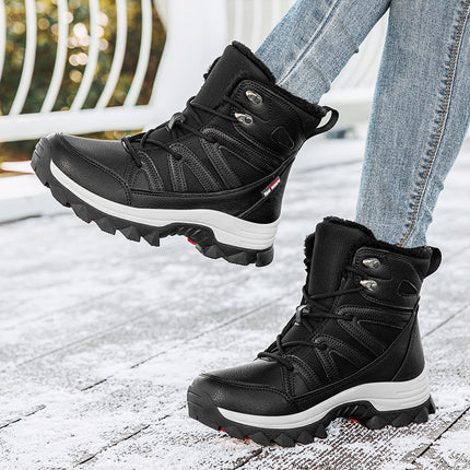 Cross-Border Snow Boots for Couples, Women's Minus 40 Degree Cold-Proof Thick-Soled Waterproof Northeast Travel Cotton Shoes for Men, Winter Fleece-Lined and Thickeneding