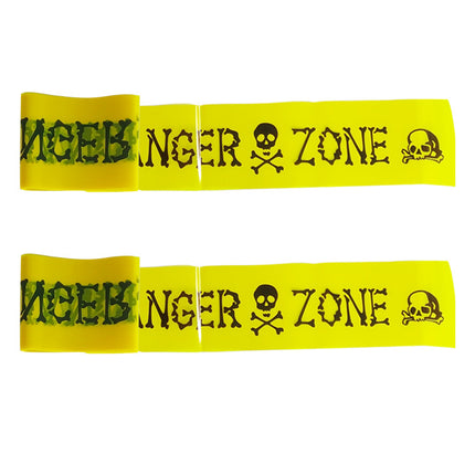 Cross Border in stock Halloween Party Decoration Warning Tape Horror Party Decoration Supplies Halloween Warning Tape