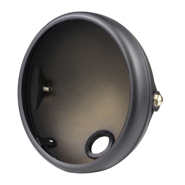 Suitable for Harley motorcycle retro headlight rear shell 7 inch headlight modification protection lamp shell with bracket