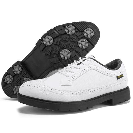 K55 Cross-Border Direct Supply Matte Leather Shoes Golf Shoes Sports Shoes Fixed Nails