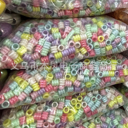 Acrylic light color plated AB colorful diy children beaded material candy AB colorful beads jewelry accessories