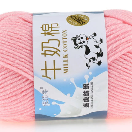Five-Strand Milk Cotton Wool Ball Wholesale Medium Thick Thread Crochet Doll Shoes Scarf Handmade DIY Knitting Material Package