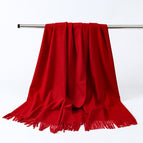 Date red / Aa wool 330g (200*70cm)