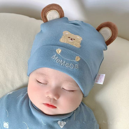 Baby Hat Spring and Autumn Pure Cotton Newborn Baby Spring and Autumn Hat Newborn Baby Boys and Girls Cute Spring Fetal Hat