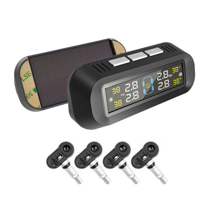 Ty02 Tire Pressure Monitor Sensor Internal and External Car Wireless Solar High-Precision Universal Tire Detector